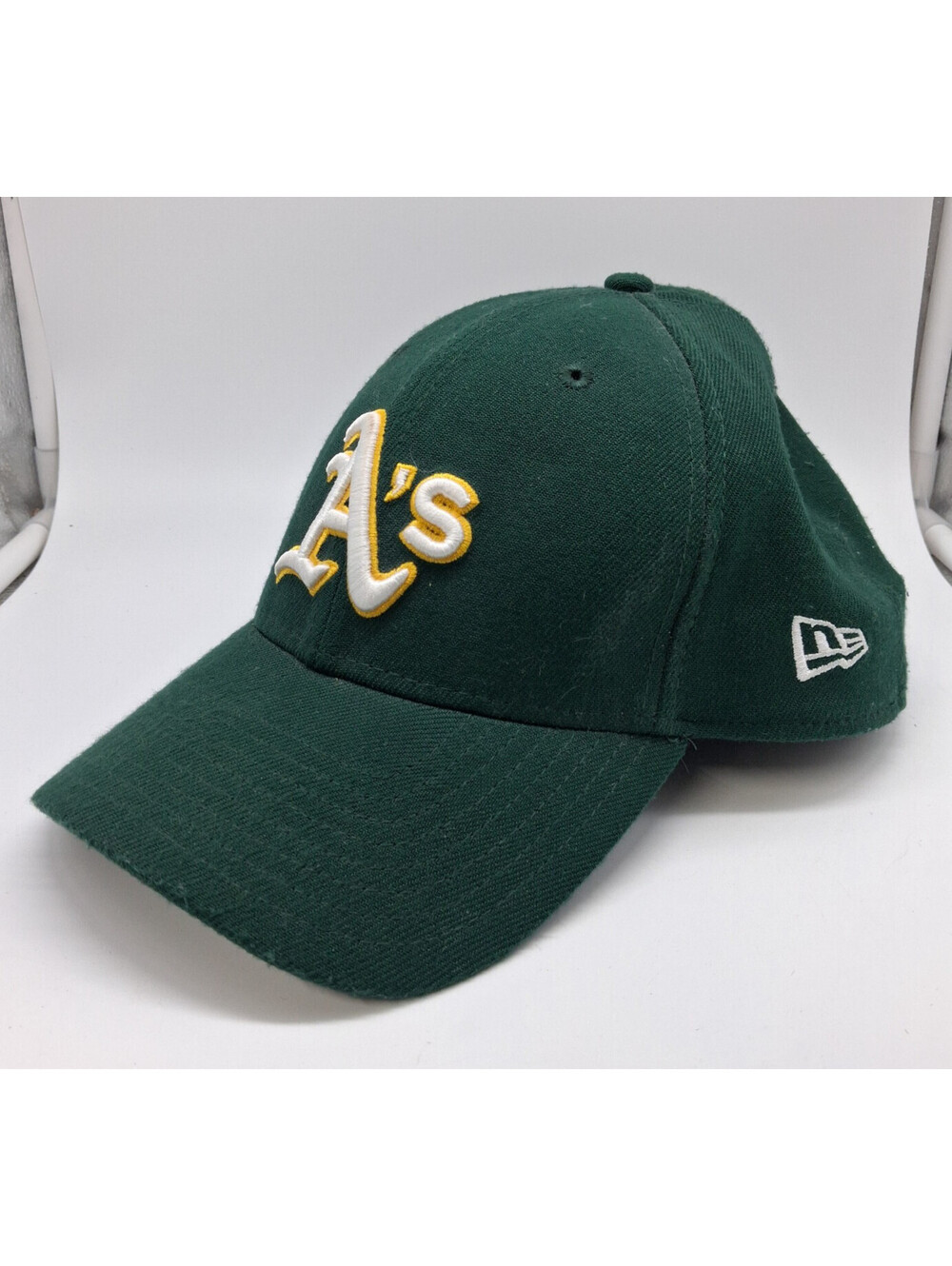New Era Oakland Athletics A’s 39THIRTY L/XL Green Flex Fit Hat MLB Baseball